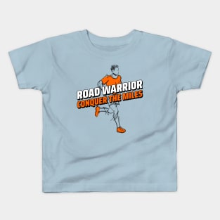 Road Warrior Conquer the Miles Distance Running Kids T-Shirt